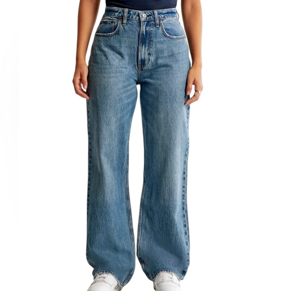Abercrombie & Fitch The Loose High Rise Curve Love NEW
